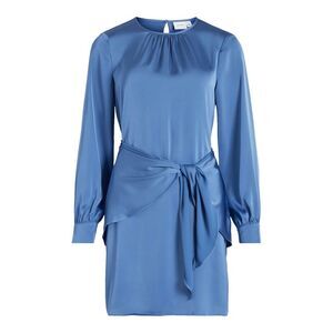 Vila Clothes Blue Polyester Short Women's Dress